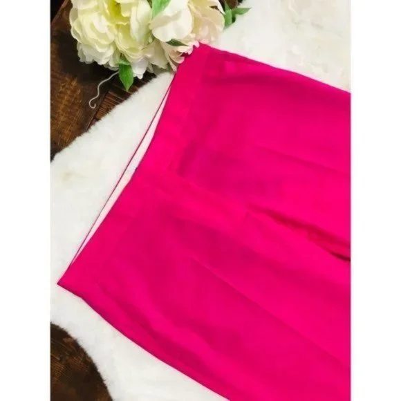 PS PAUL SMITH Wool Pant Straight Leg‎ Trouser Fuchsia Made in Portugal, 4-6